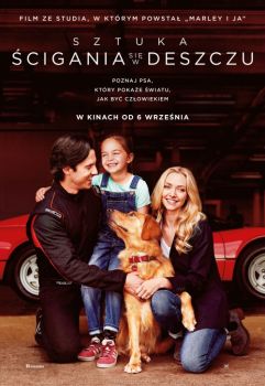 sztuka scigania sie w deszczu plakat